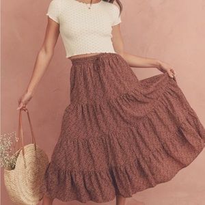 EUC Breathe Of Youth Natalie Maxi Skirt Size Small